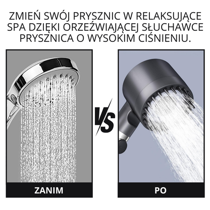 OFERTA 2X1 – Potrójnie filtrowana głowica prysznicowa wysokociśnieniowa | Ochrona skóry i włosów