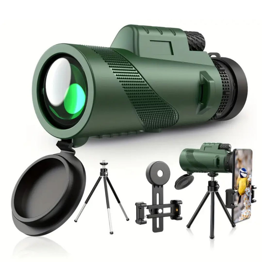 Stars™ – Telescopul portabil care îți transformă telefonul într-un zoom puternic pentru natură, lună și aventurile de vară | Trepied + Suport Mobil incluse