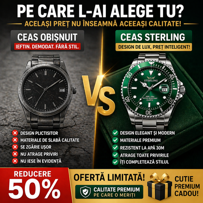 Ceas Elvețian Oruss Sterling Ascend Submarine – Verde Metalizat