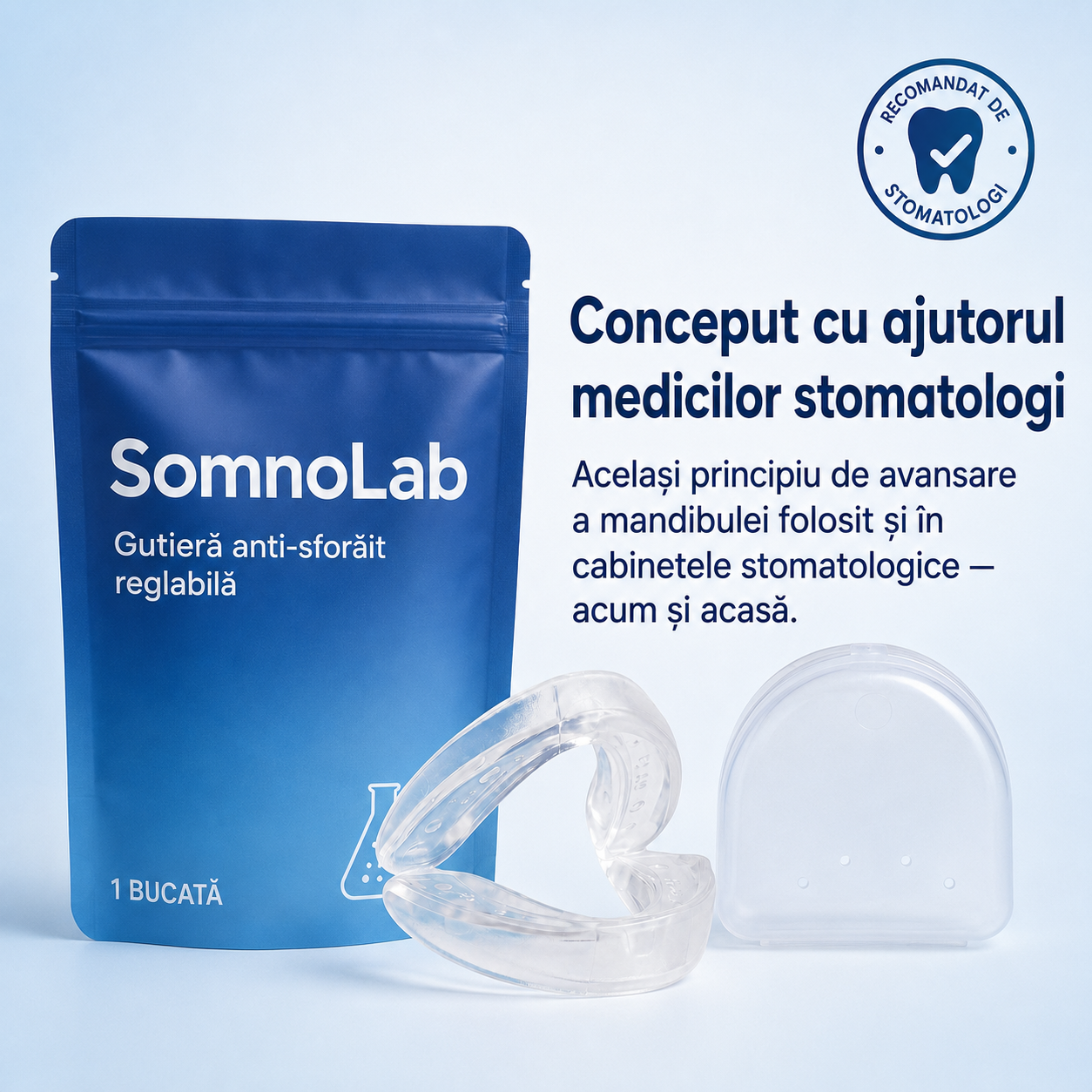1+1 GRATIS AZI! Opreste sforaitul inca din prima noapte – SomnoLab (+ CASETA IGIENICA DE PROTECTIE CADOU)