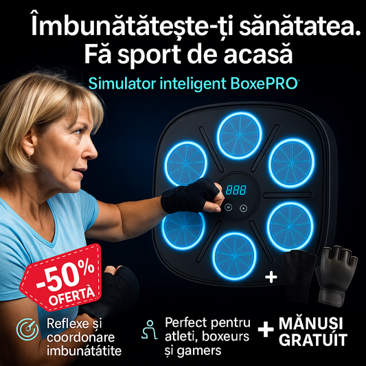 BoxePRO™ – Simulator Inteligent de Box pentru Antrenamente Acasă