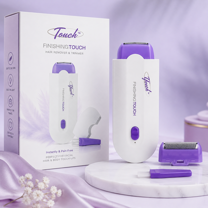 Kit Complet Depilator Electric cu Laser & Micro-Oscilație Touch™ – Pentru Tot Corpul, Piele Fină și Catifelată, Fără Iritații, Roșeață sau Mâncărimi