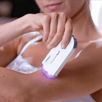 Kit Complet Depilator Electric cu Laser & Micro-Oscilație Touch™ – Pentru Tot Corpul, Piele Fină și Catifelată, Fără Iritații, Roșeață sau Mâncărimi